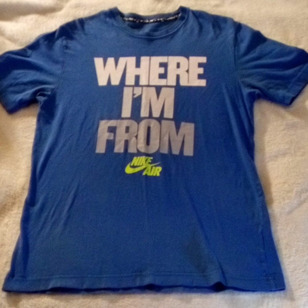 NIKE WHERE IAM FROM NIKE AIR MENS SHORT SLEEVED TEE SIZE MEDIUM